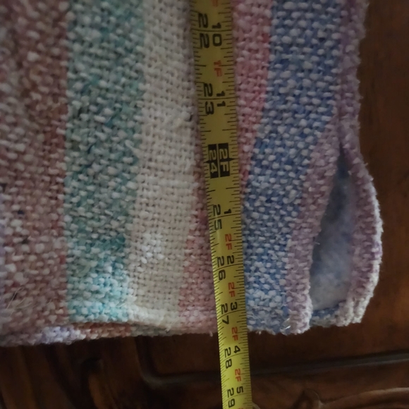 Artisanias Mickey Mexican Hoodie Drug Rug Sz M RARE COLOR hippie boho - Picture 5 of 6